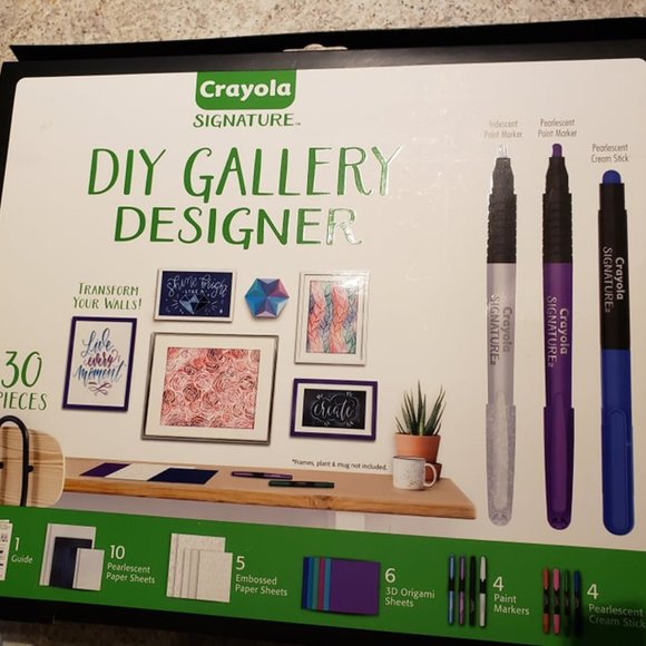 2/20$ NWT CRAYOLA 30PC DIY GALLERY WALL ART SET - Picture 7 of 7